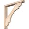 Ekena Millwork Olympic Block Smooth Bracket w/ Offset Brace, Douglas Fir, 3 1/2"W x 24"D x 24"H BKT0402X24X24OLY05SDF - alternate 1